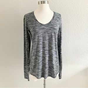 Lululemon 🍋 Pima Cotton Cyber Stripe Long Sleeve